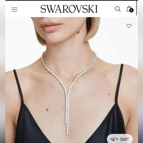 Swarovski Matrix Y necklace